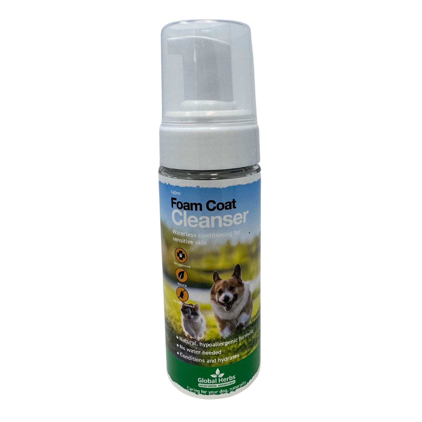 Foam Coat Cleanser 140ml - Global Herbs - Canine