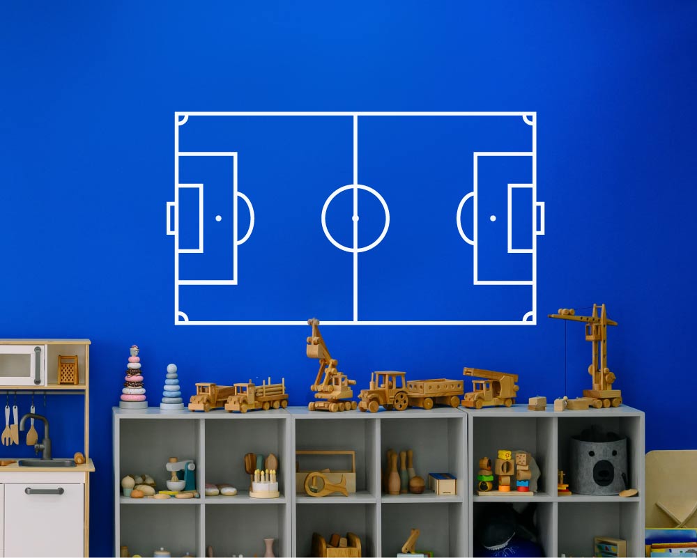 Football Pitch Wall Sticker - Transform Your Space into a Match Day Experience!
