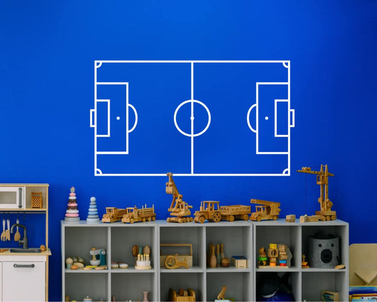 Football Pitch Wall Sticker - Transform Your Space into a Match Day Experience!