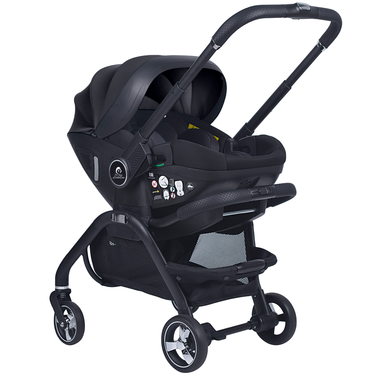 For Your Little One Qubi Infant Car Seat Stroller & Base - Eclipse Black