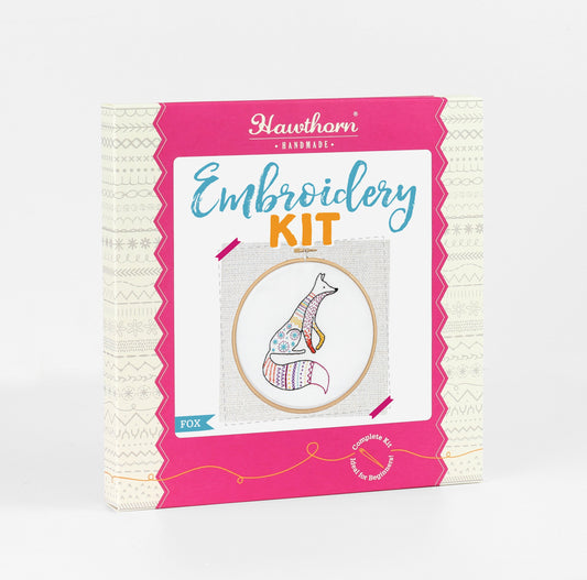 Fox Embroidery Kit for Beginners