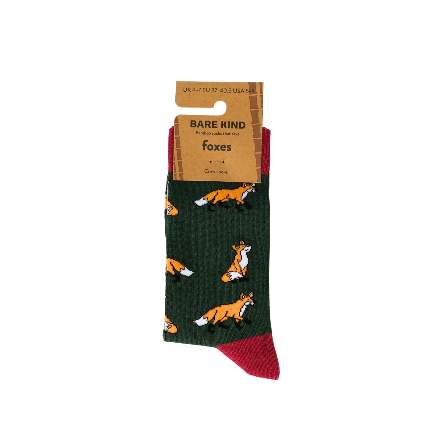 Save the Foxes Bamboo Socks