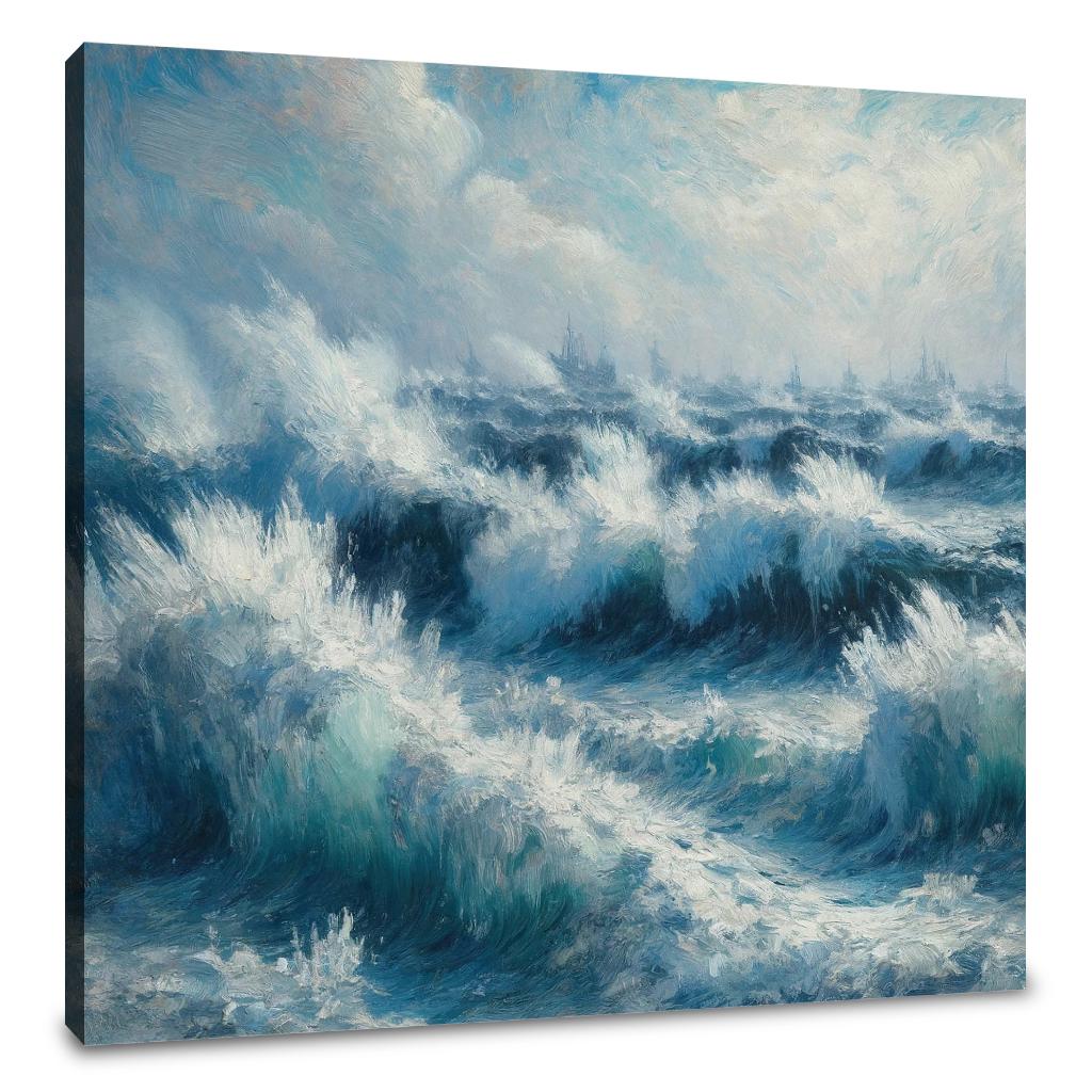 Frozen Waves Canvas