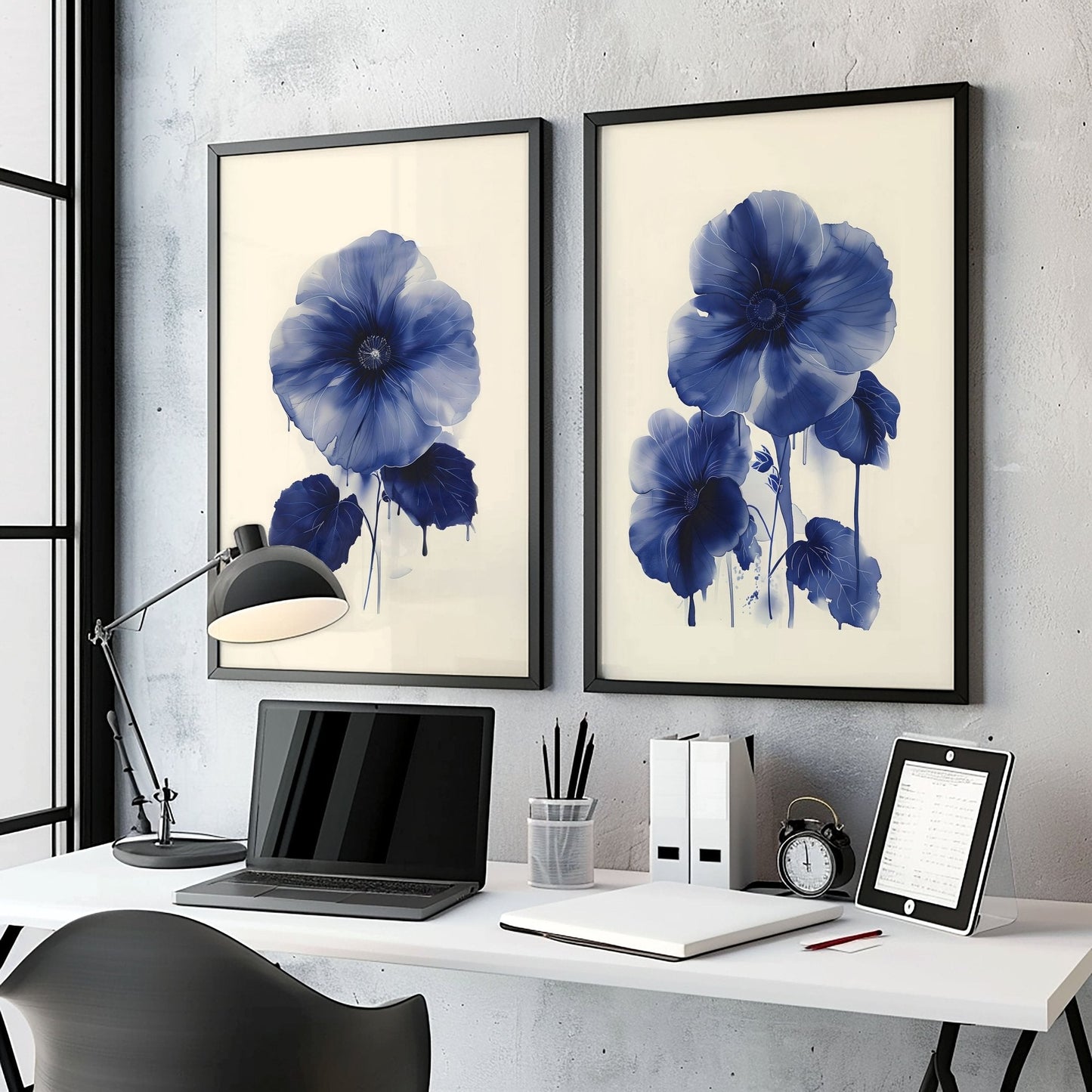 Framed Art On Wall | Set of 2 Botanical Wall art Prints