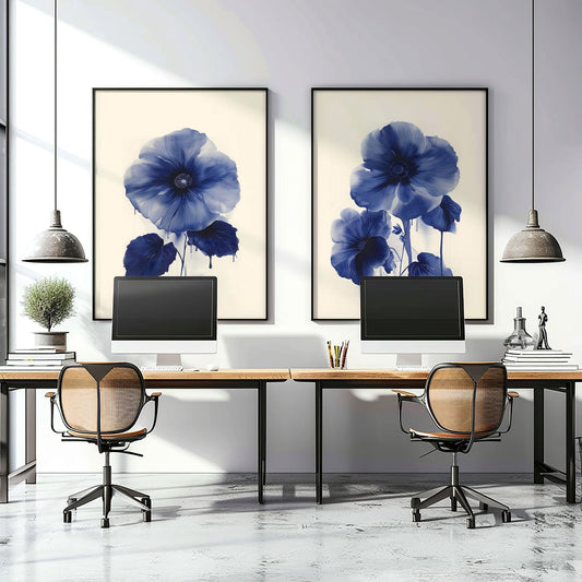 Framed Art On Wall | Set of 2 Botanical Wall art Prints