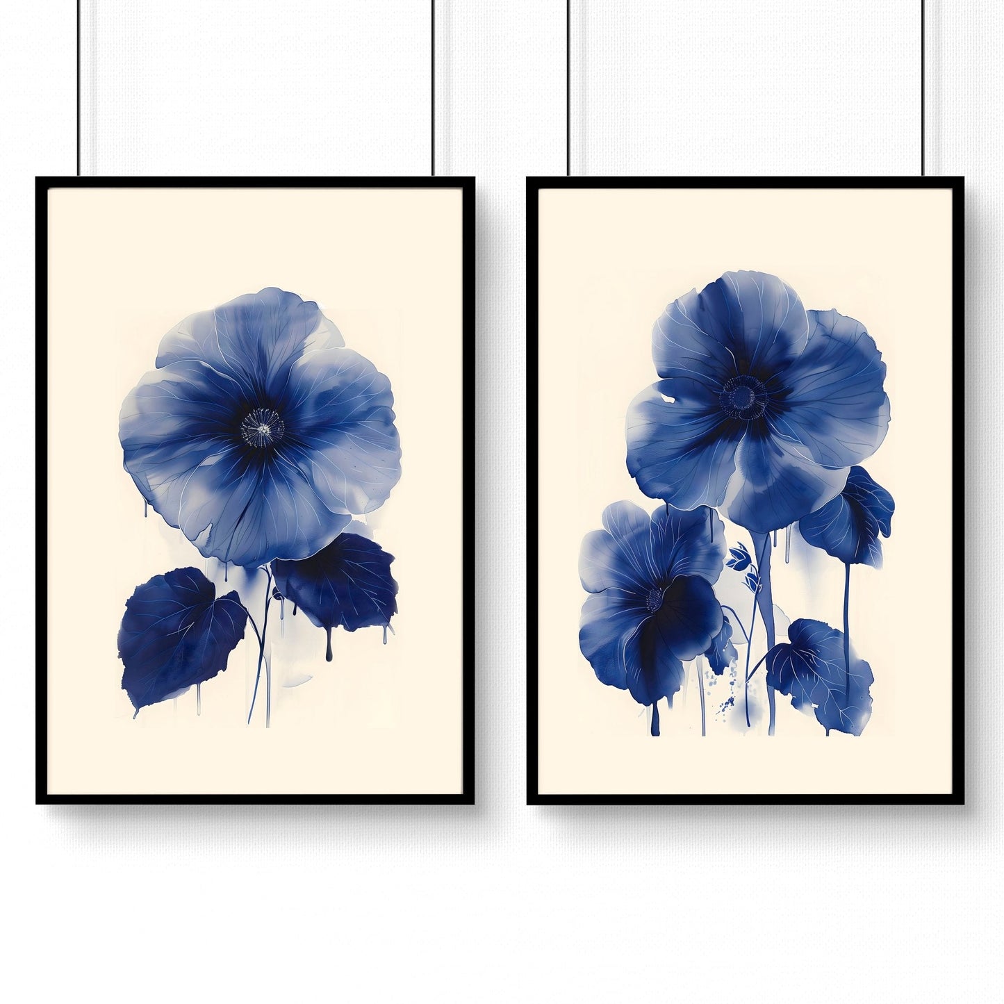 Framed Art On Wall | Set of 2 Botanical Wall art Prints