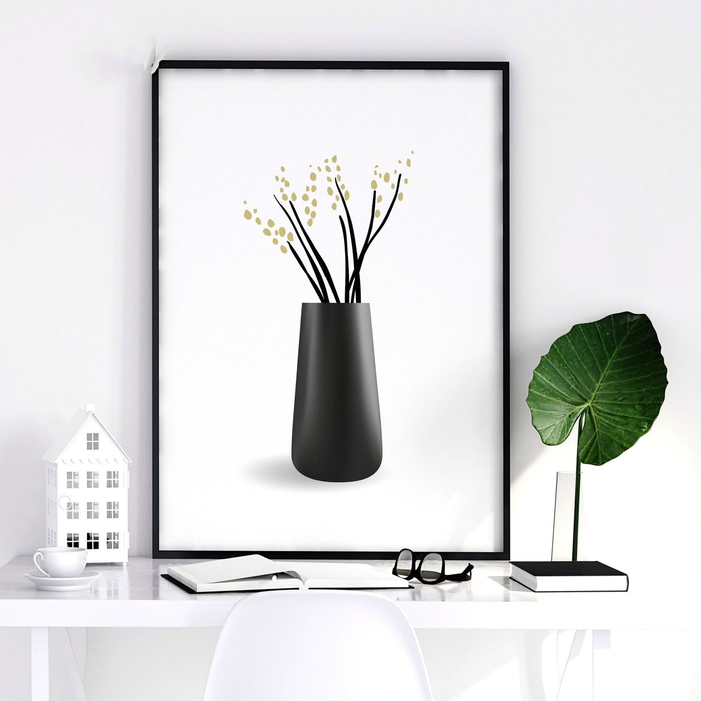 Framed Art Wall | Set of 3 Botanical Wall art Prints