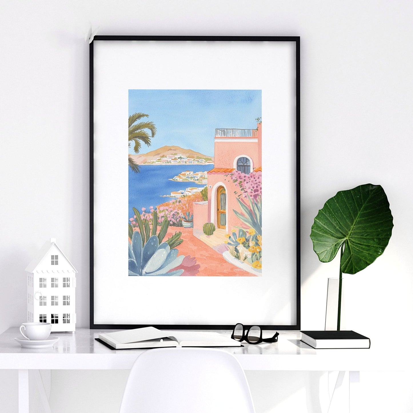Framed Print Wall | Set of 3 Beach Decor Wall art Prints