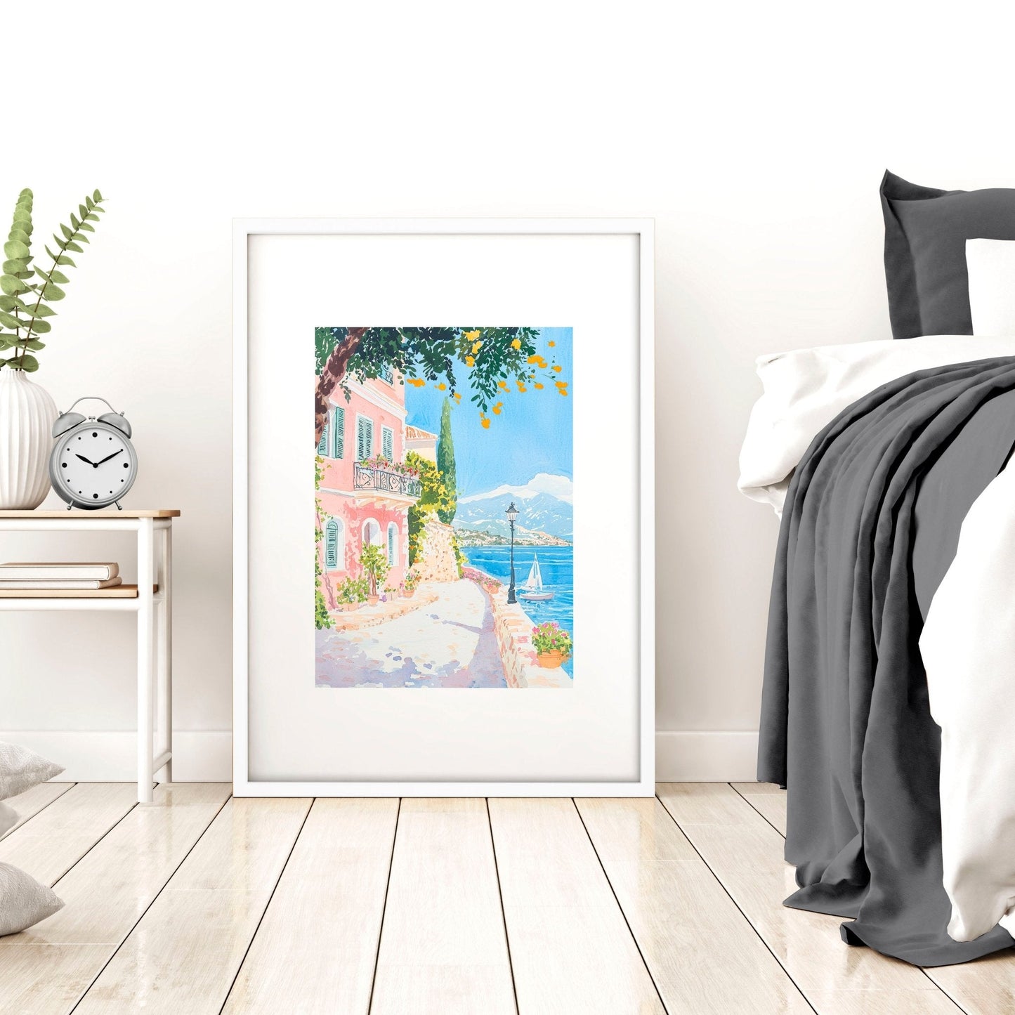 Framed Wall Art Large | Set of 3 Beach Decor Wall art Prints