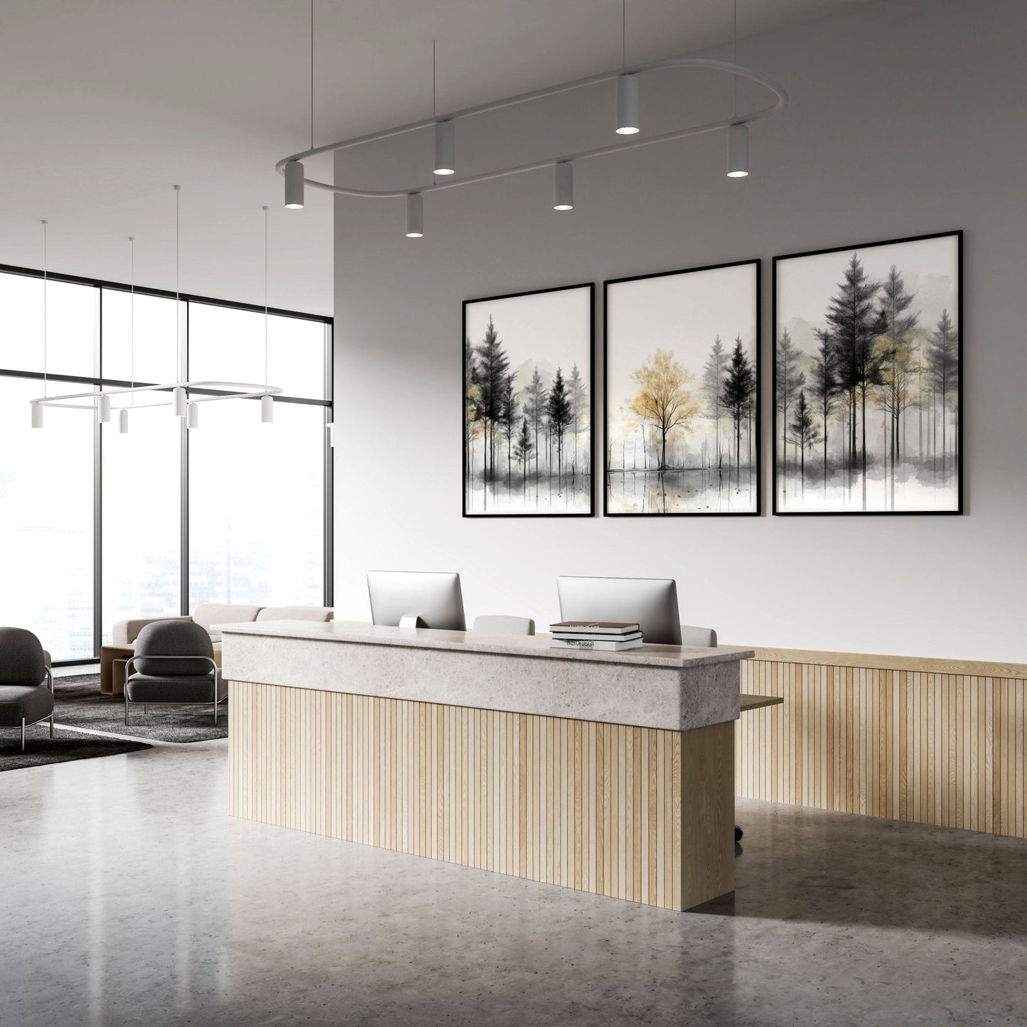 Framed Wall Art Set of 3 | Set of 3 Asian Inspired Wall art Prints