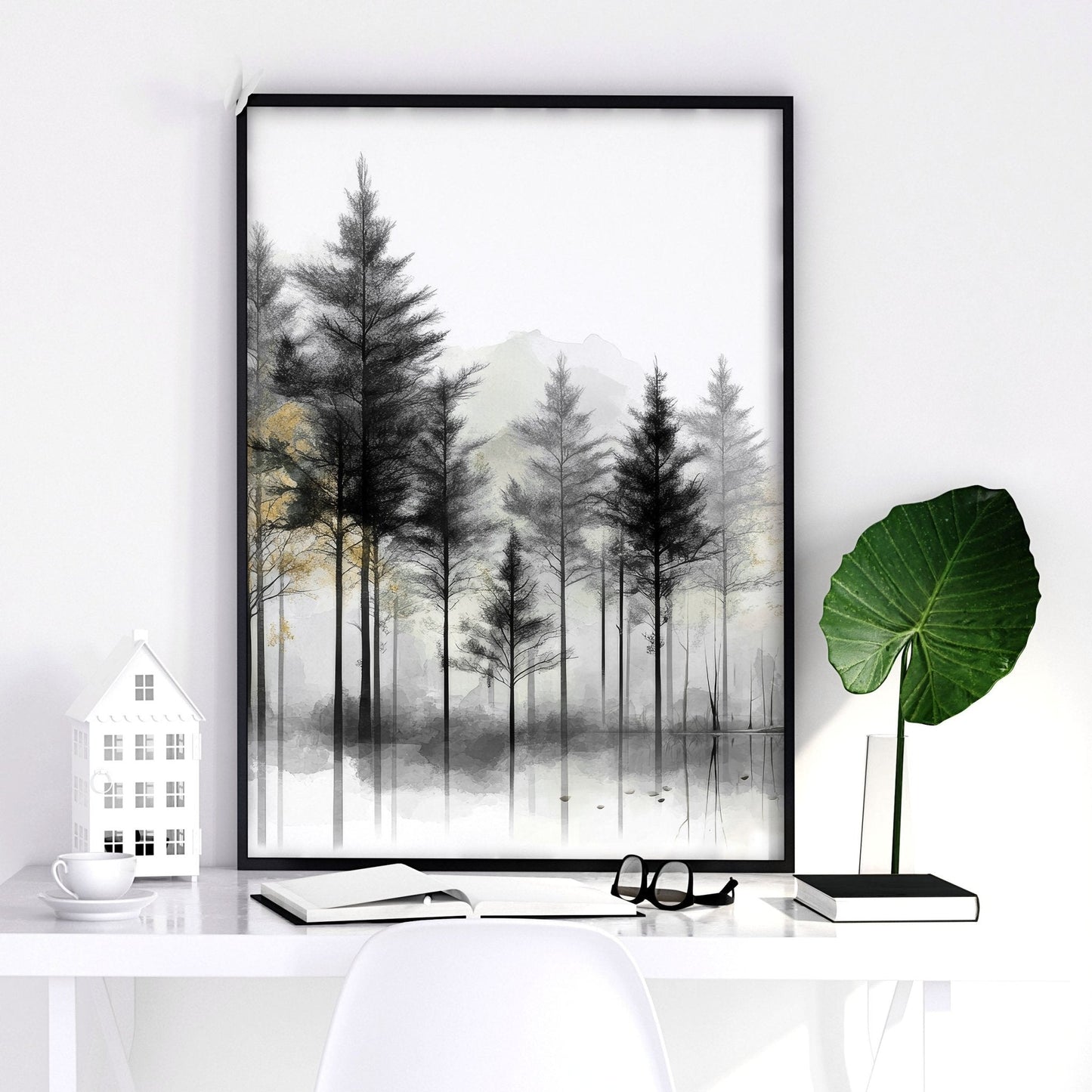 Framed Wall Art Set of 3 | Set of 3 Asian Inspired Wall art Prints