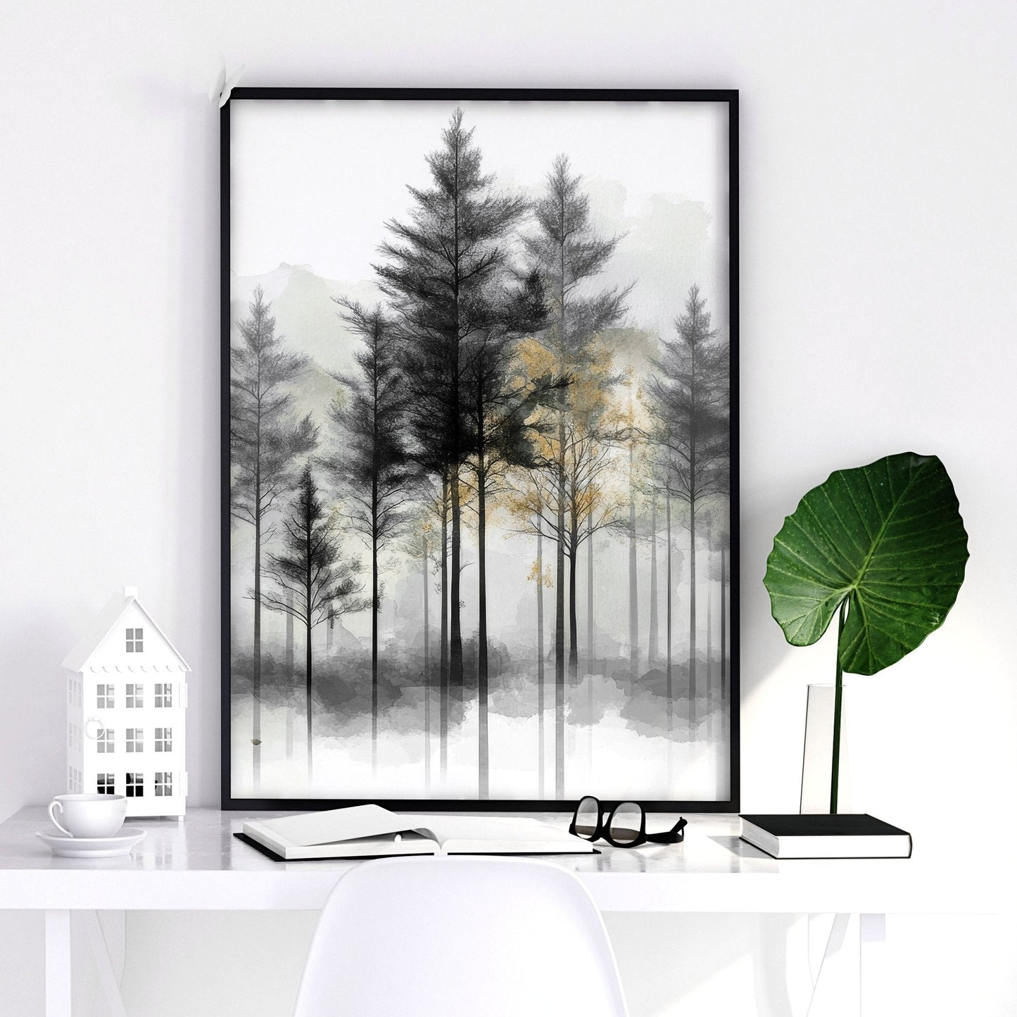 Framed Wall Art Set of 3 | Set of 3 Asian Inspired Wall art Prints