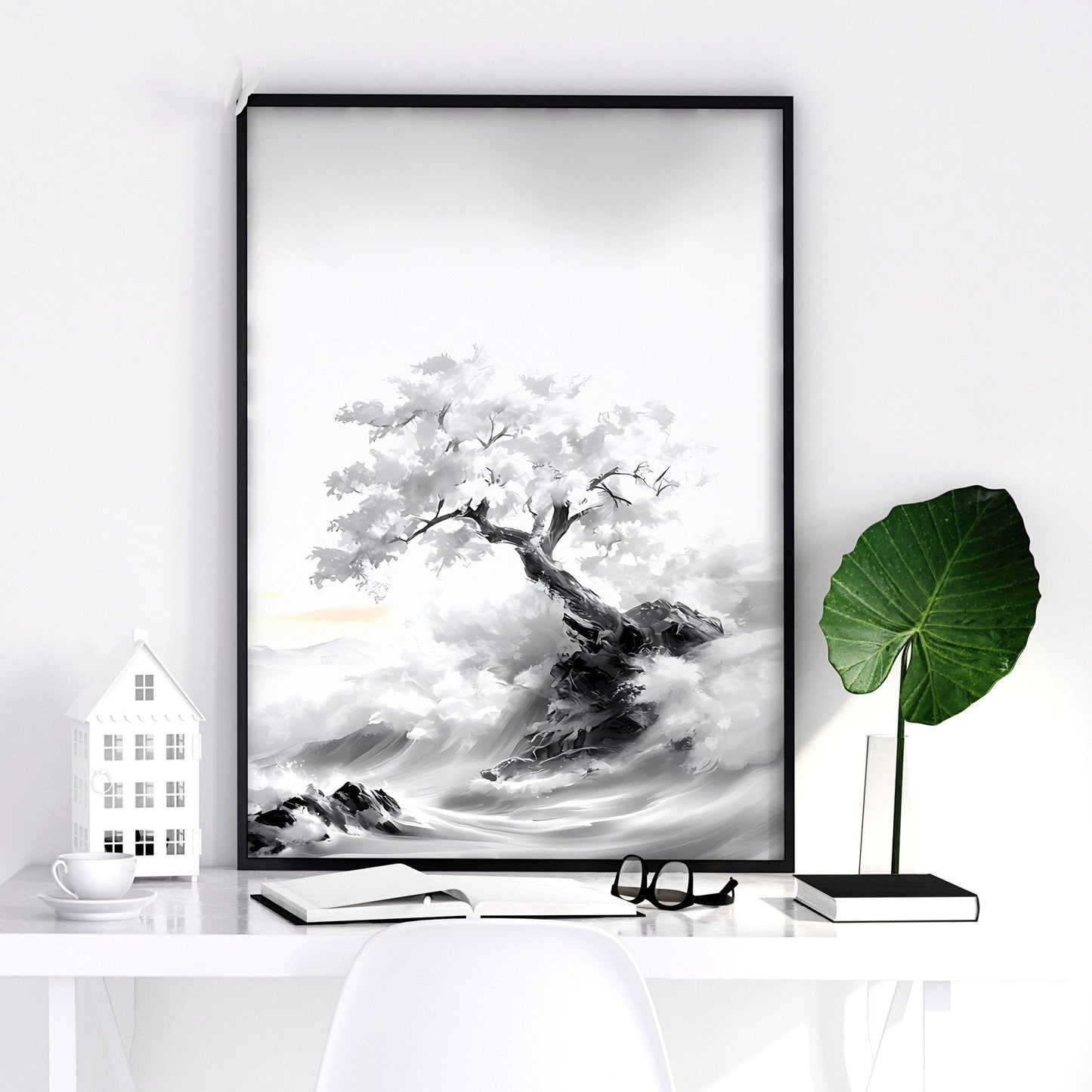 Framed Wall Art Sets of 3 | Set of 3 Asian Inspired Wall art Prints