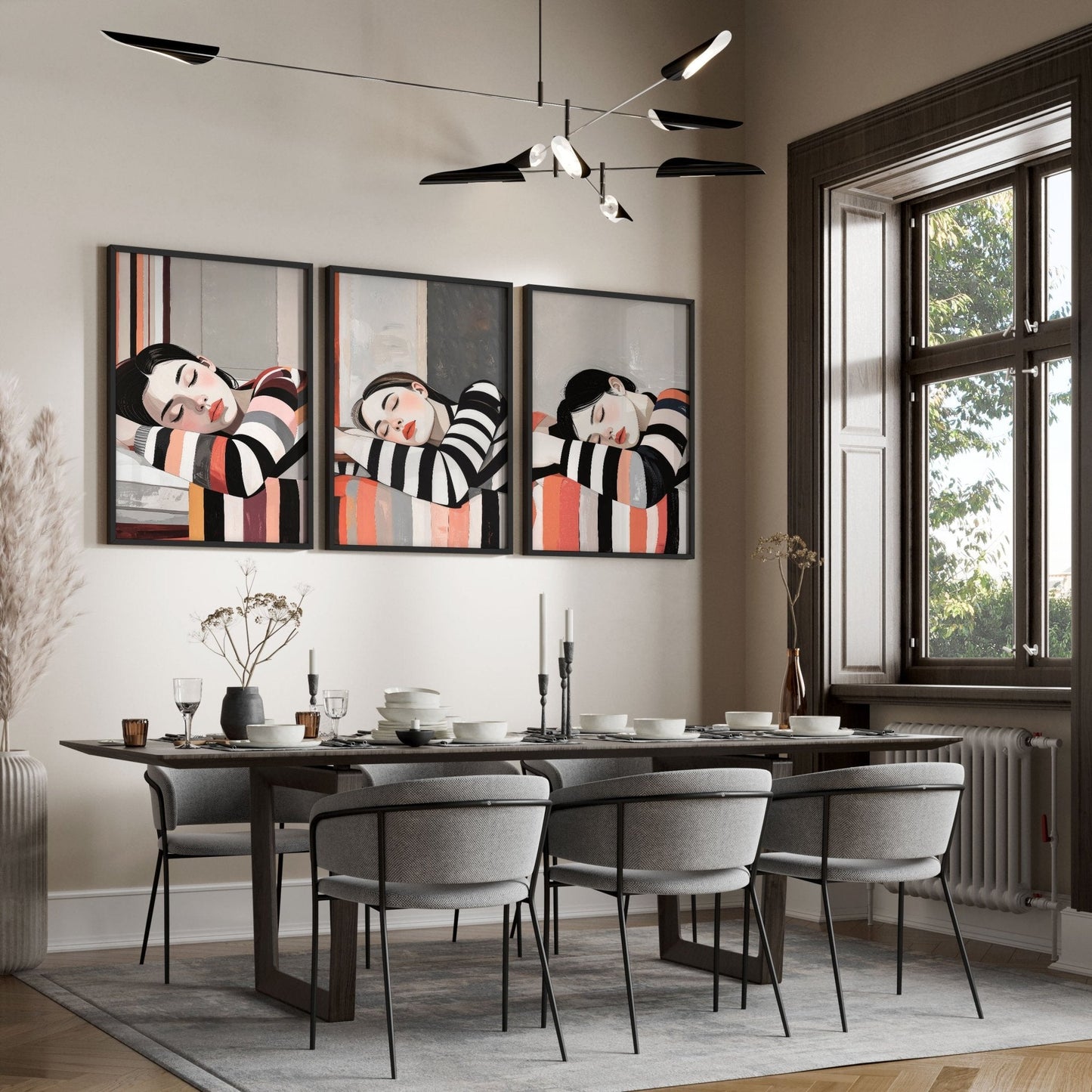 Frames Poster | Set of 3 Boho Women Wall art Prints