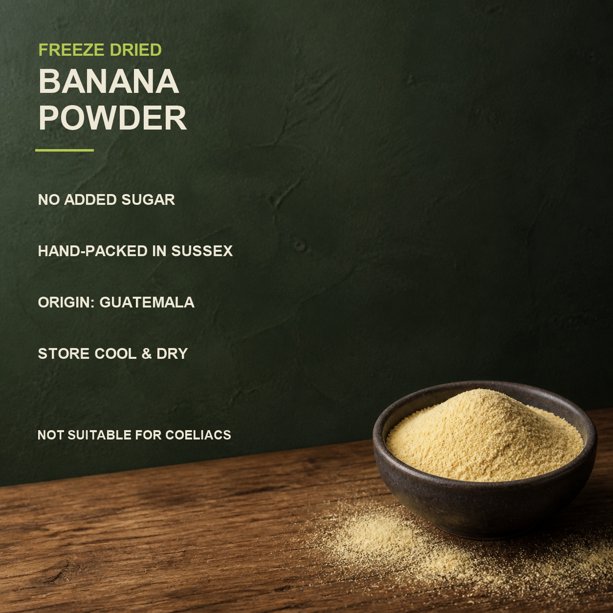 Freeze Dried Banana Powder