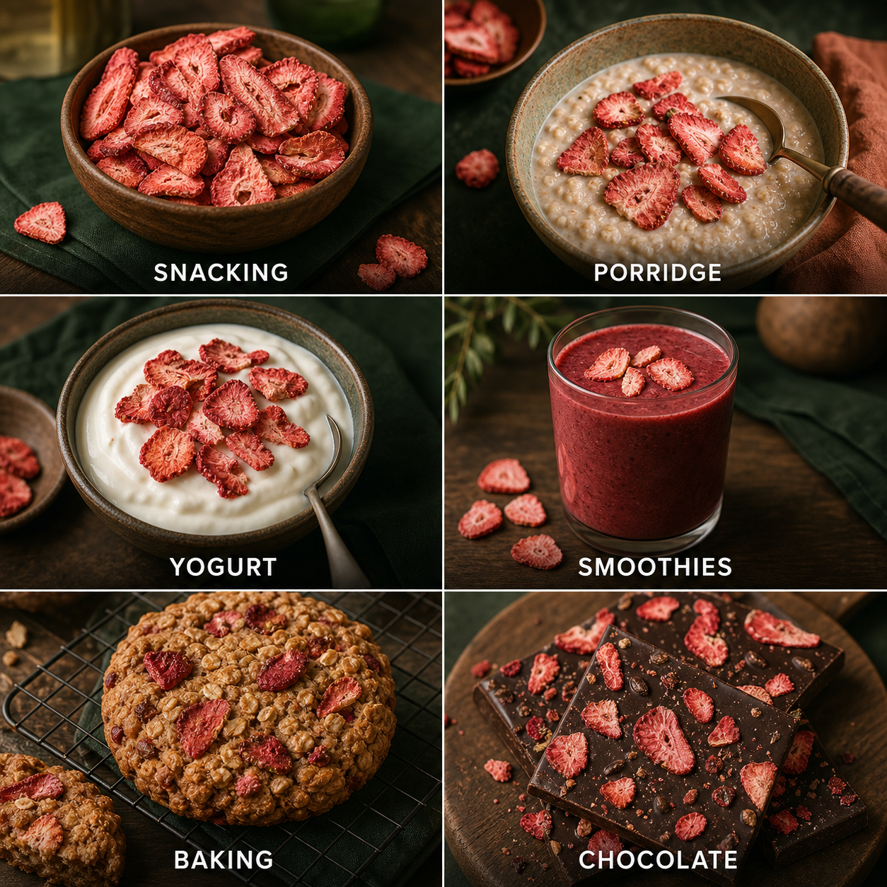 Freeze Dried Sliced Strawberries