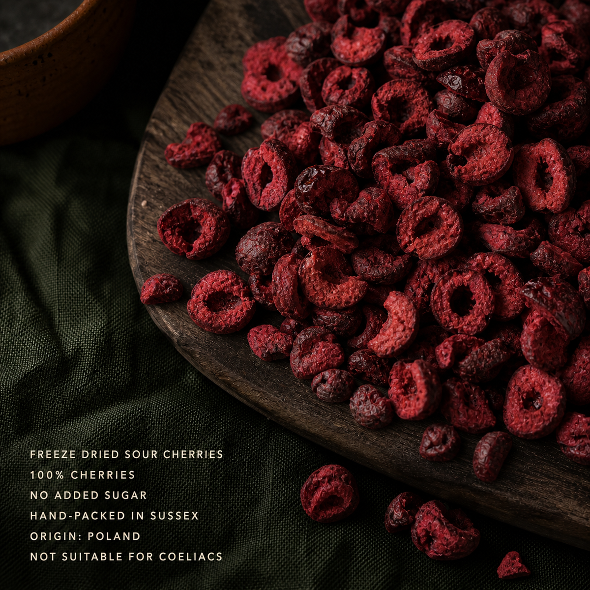 Freeze Dried Sour Sliced Cherries