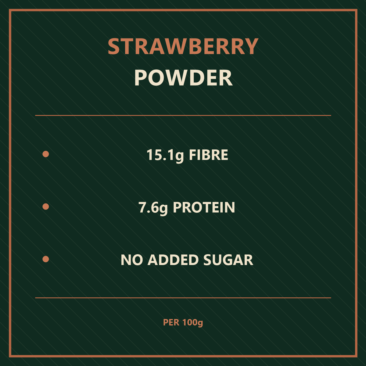 Freeze Dried Strawberry Powder
