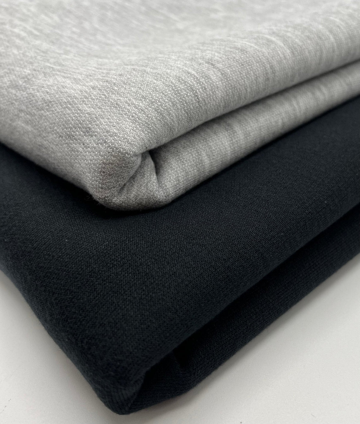 Grey 235GSM Poly French Terry Loopback Fabric
