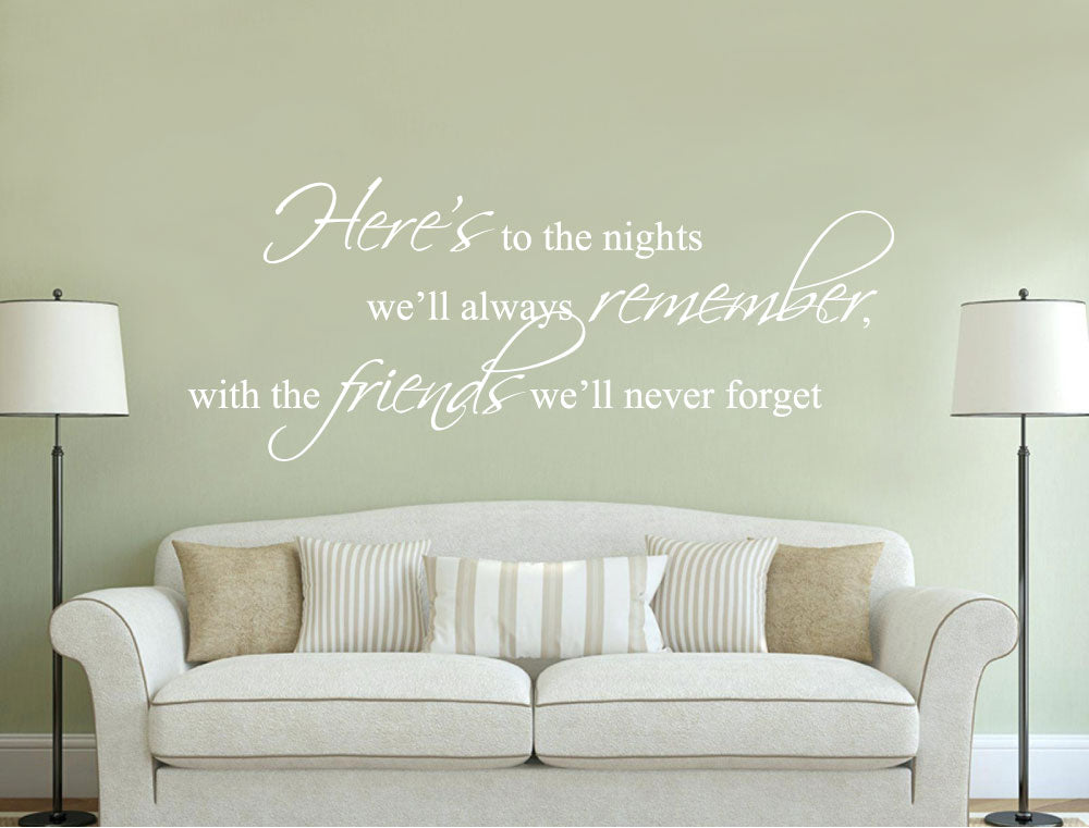 Friends Wall Sticker Quote – Meaningful Wall Decor