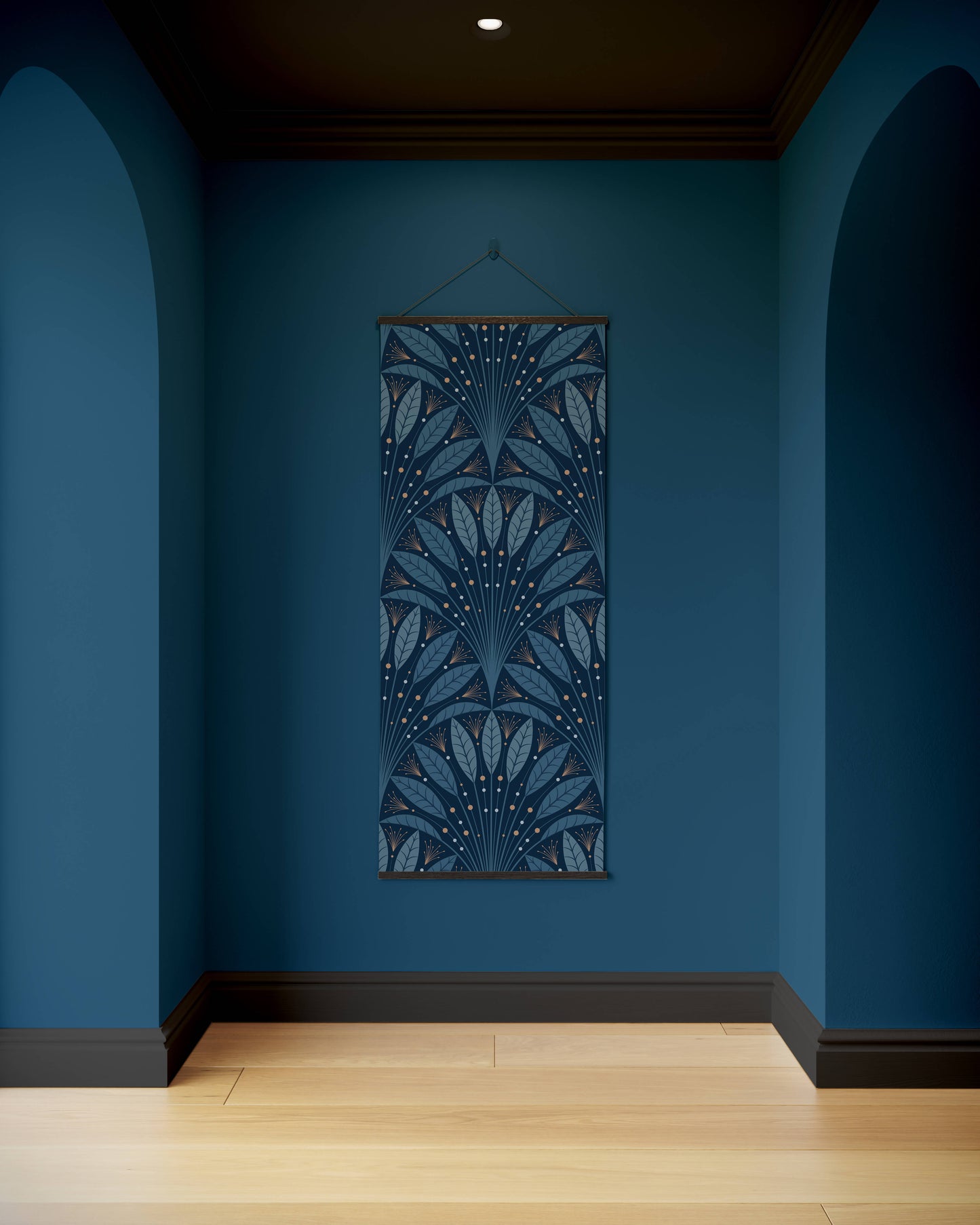 Art Deco Leaf Fan Tapestry