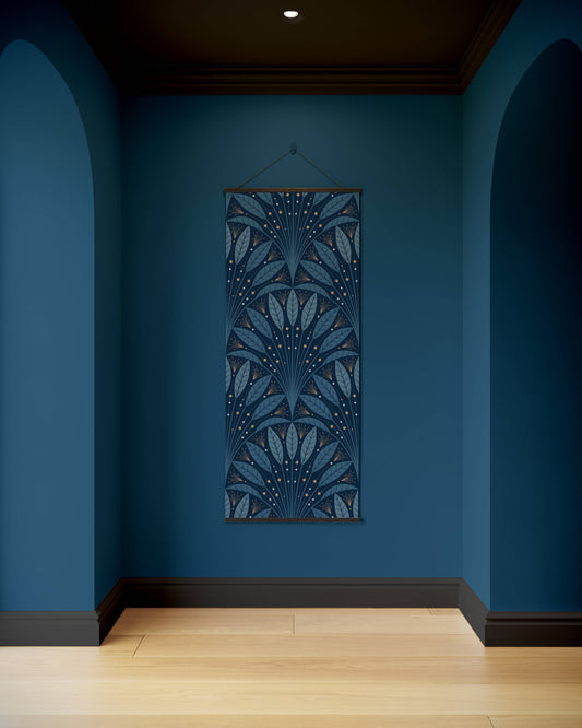 Art Deco Leaf Fan Tapestry