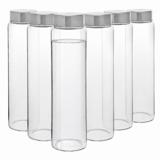 Atlantis Screw Top Glass Bottles - 1Ltr - Set of 6