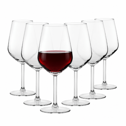 Allegra Red Wine Glasses - 490ml - Set of 6