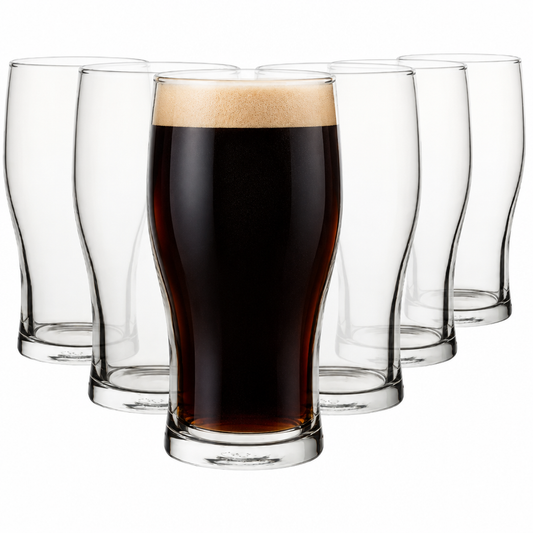 Tulip Pint Glasses - 570ml - Set of 6