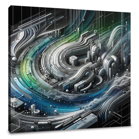 Cybernetic Vista Canvas