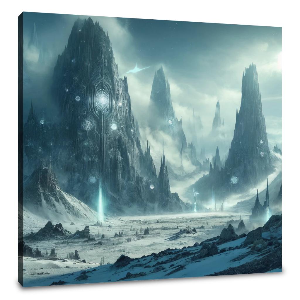 At the Mountains of Madness Canvas