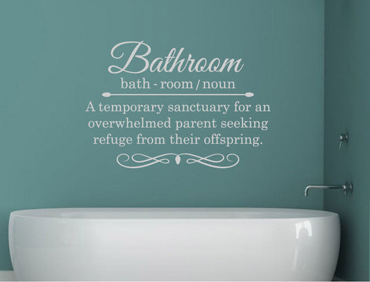 Funny Bathroom Wall Quote Sticker