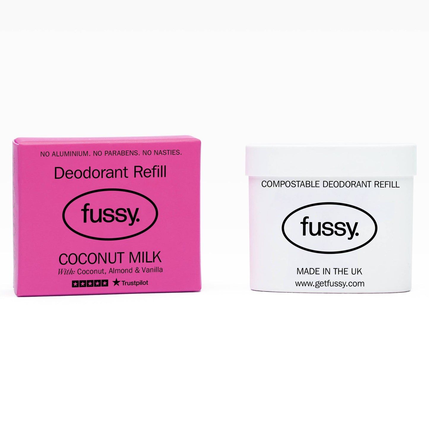 Fussy Natural Deodorant Refill - Coconut Milk Tropical