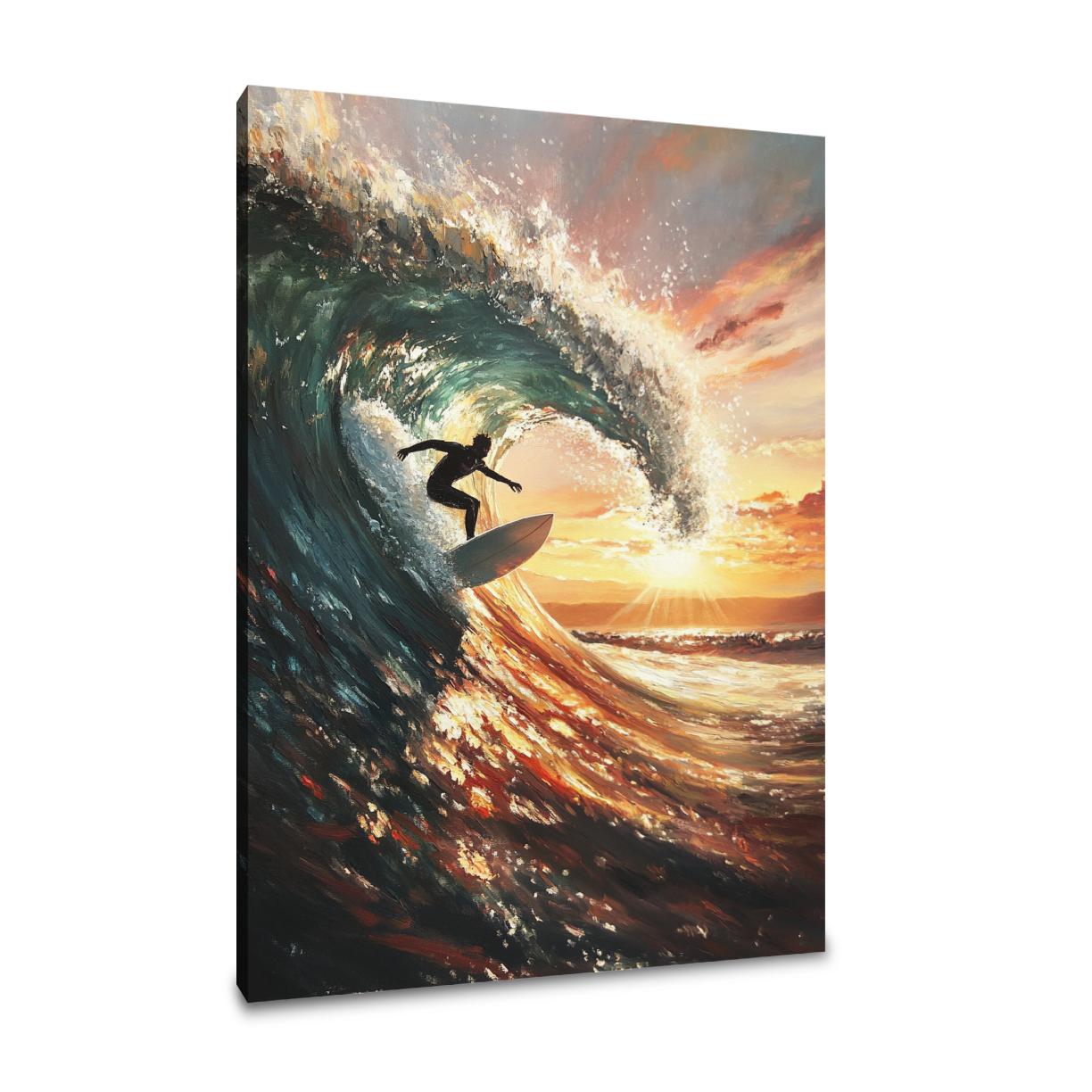 Surfer’s Sunset Canvas