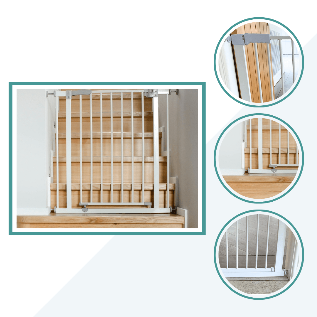 2x FYLO Baby Safety Stair Gate Pressure Fit  Extra Wide