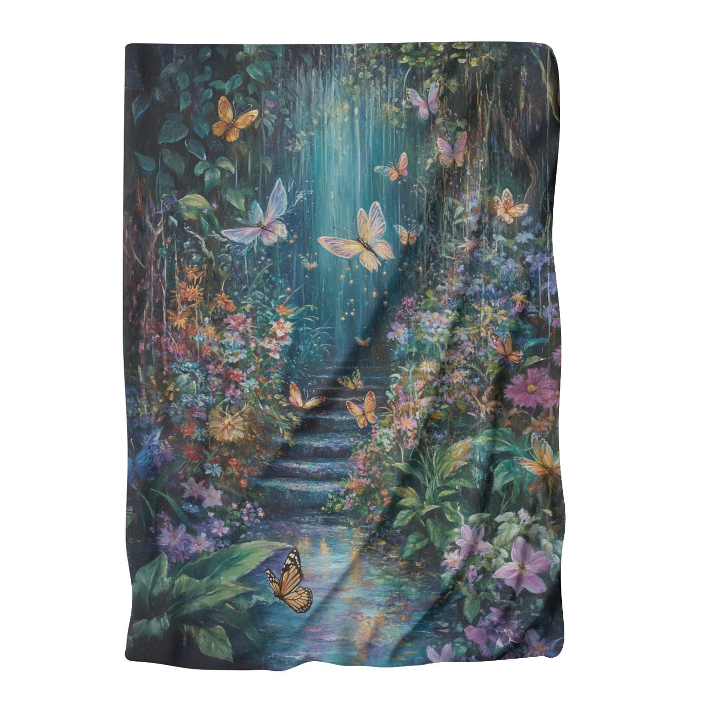 Whimsical Fairy Garden Blanket
