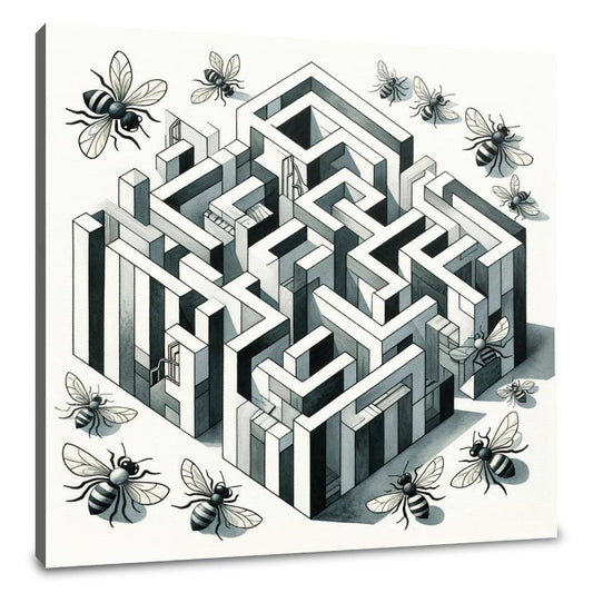 Bee's Labyrinth Canvas