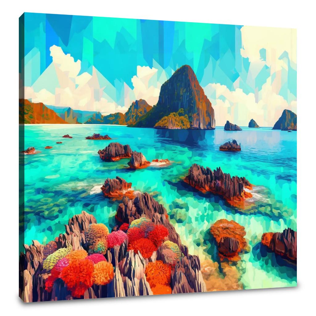 Coral Reef Vibrance Canvas
