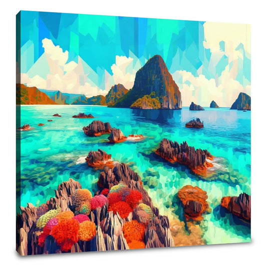 Coral Reef Vibrance Canvas