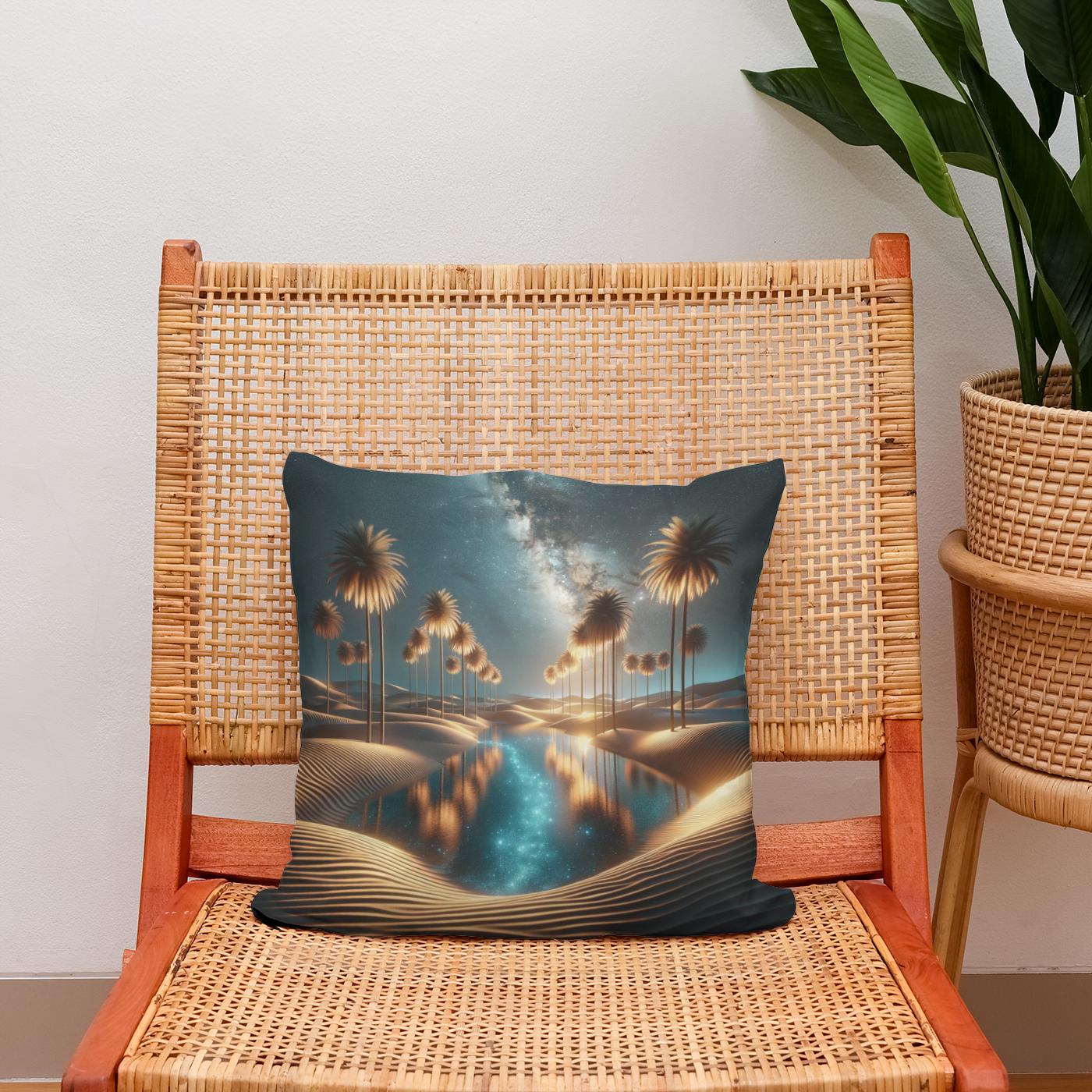 Starlight Oasis Cotton Cushion