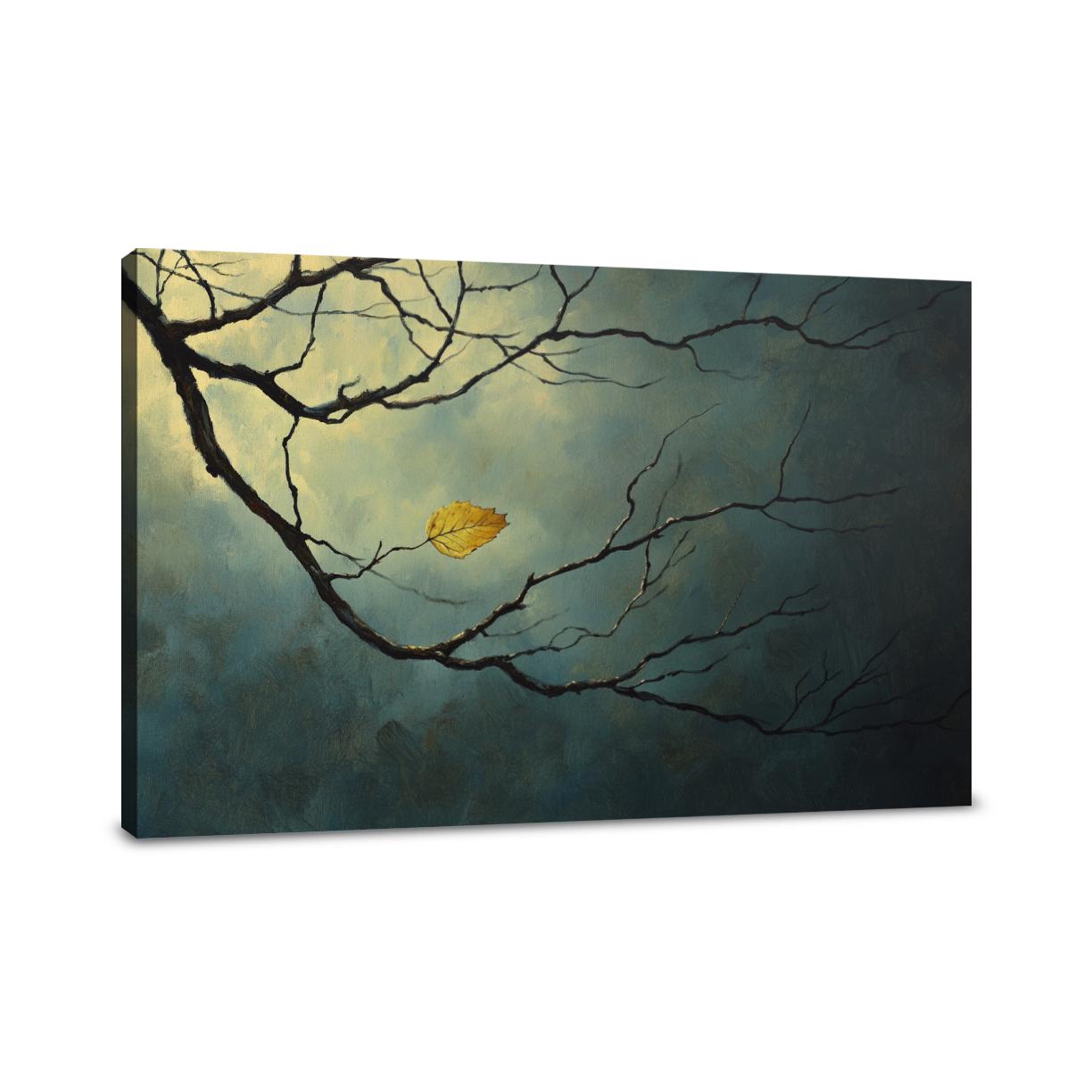 Solitary Leaf Canvas