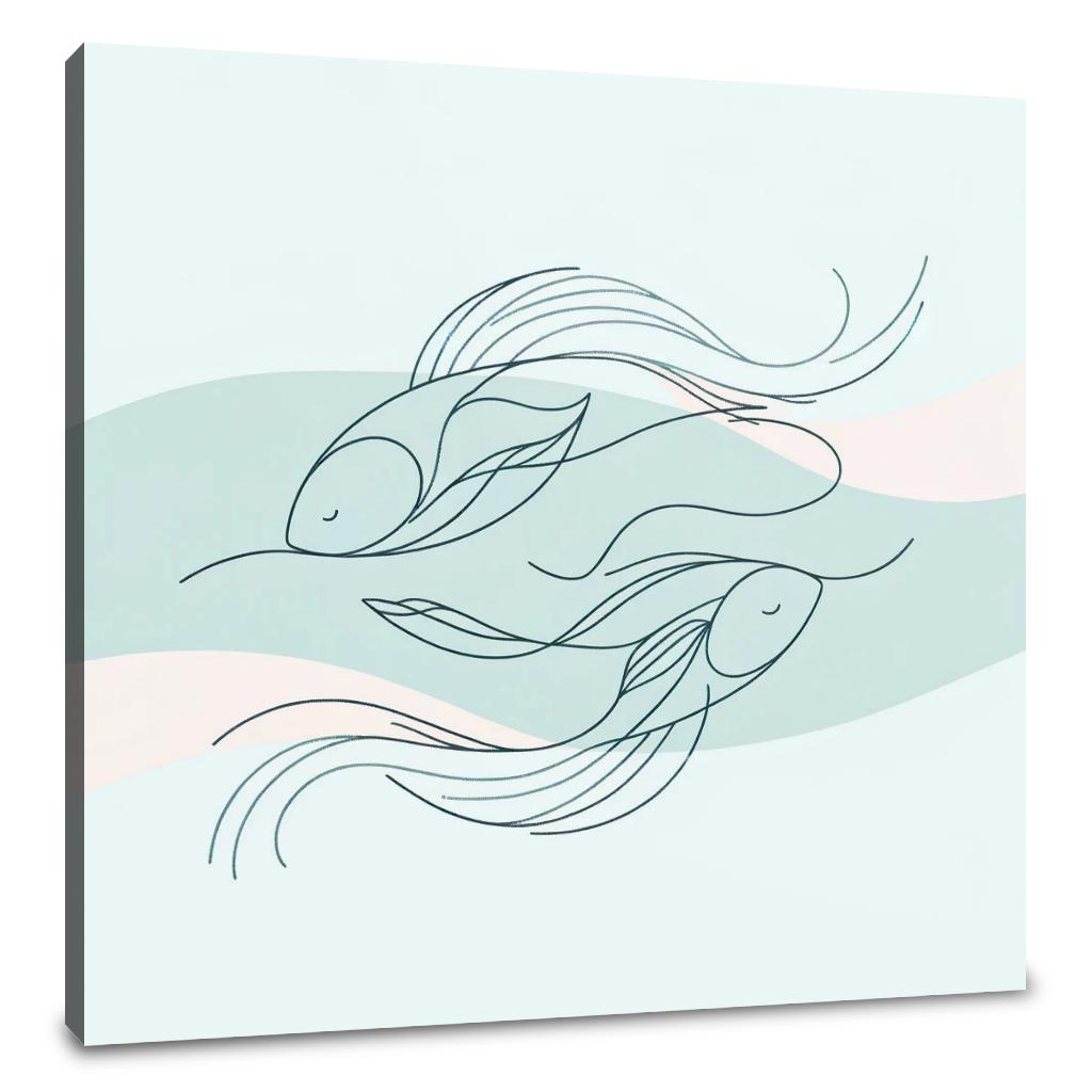 Graceful Swimmers Canvas
