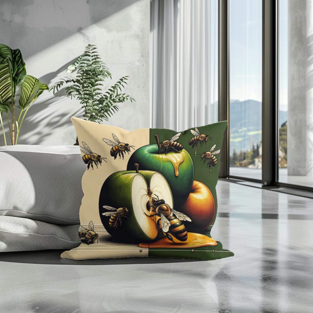 Nature's Sweet Symphony Cotton Cushion
