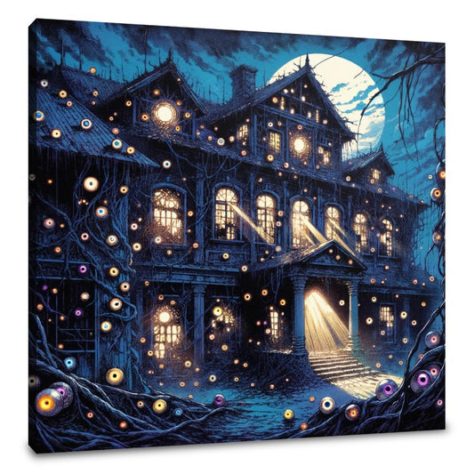 Manor of the Watchful Eyes Canvas