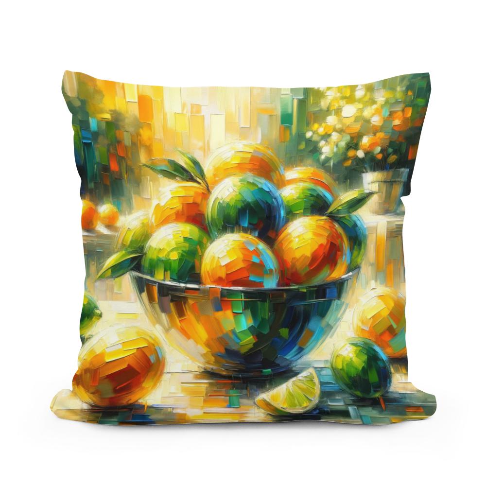 Citrus Symphony Cotton Cushion