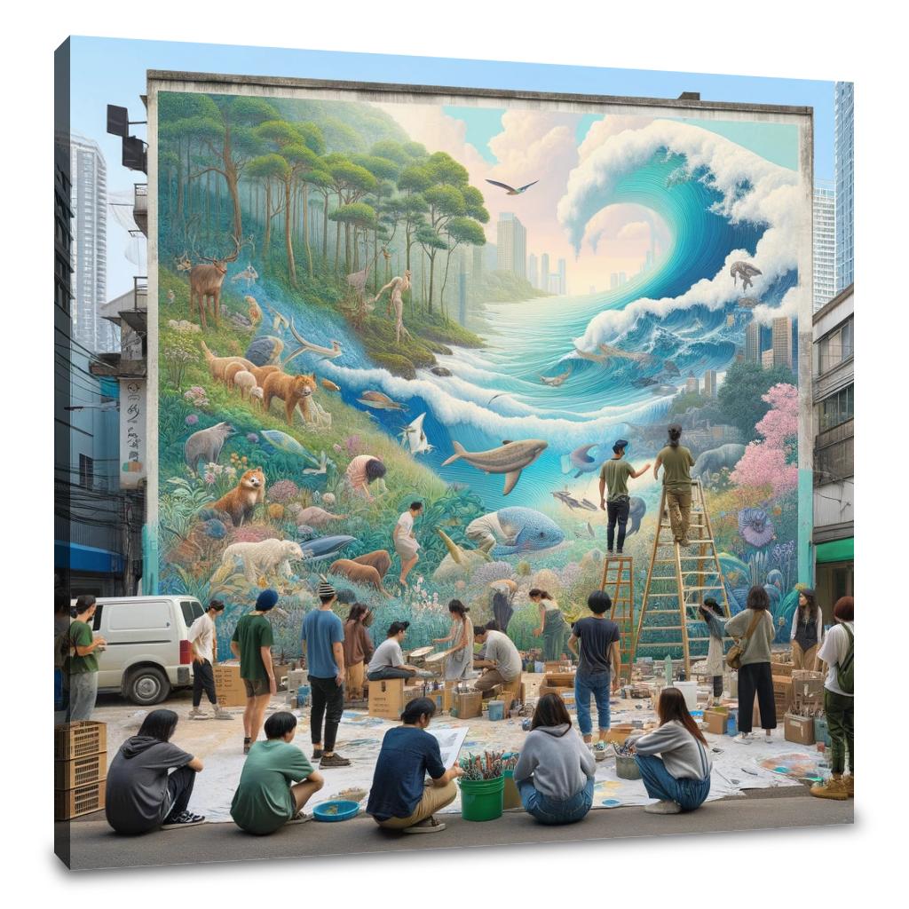 Nature's Mural Harmony Canvas