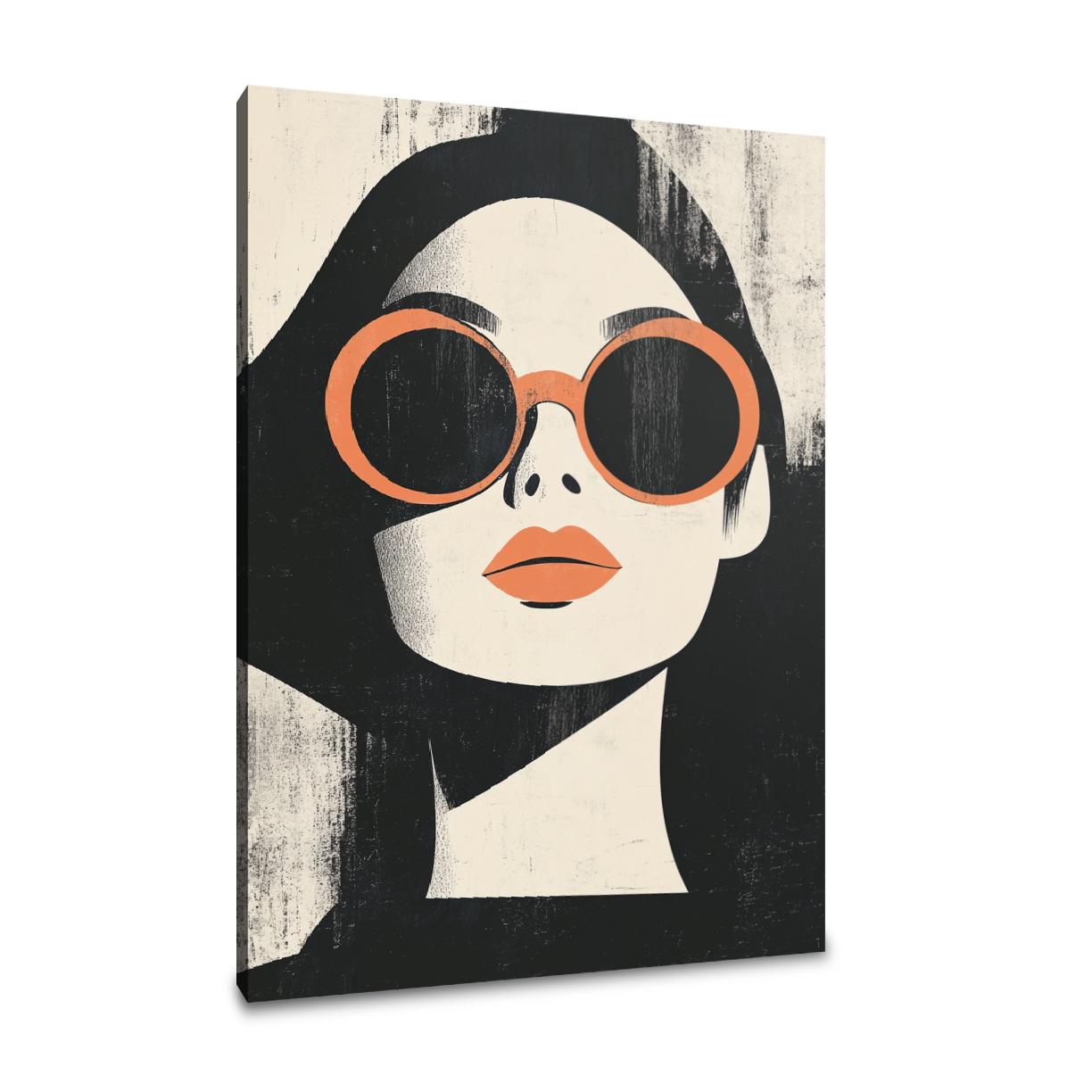 Reflective Gaze Canvas