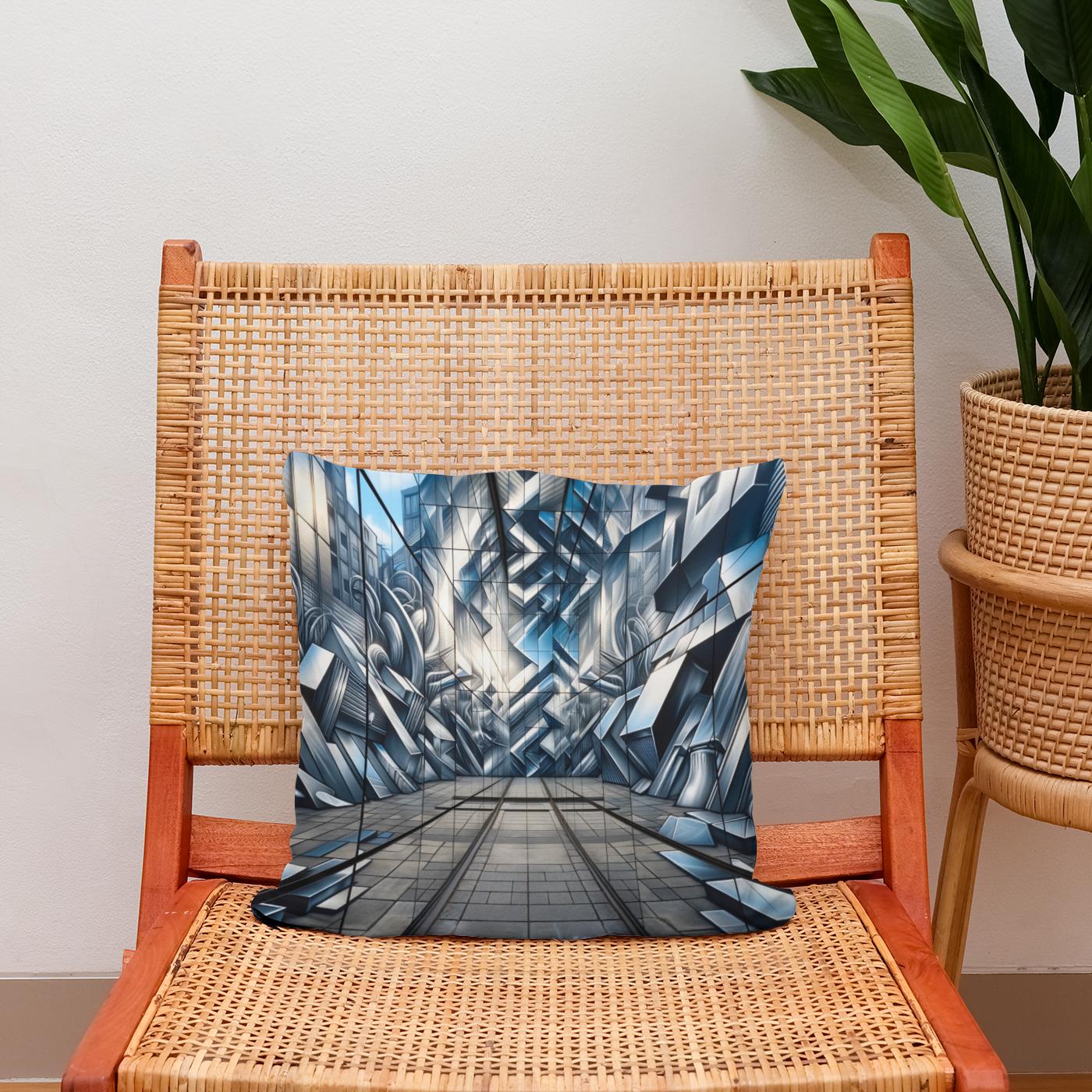 Reflections of the Street Cotton Cushion