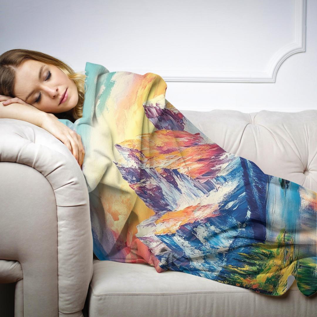 Alpine Sunset Blanket