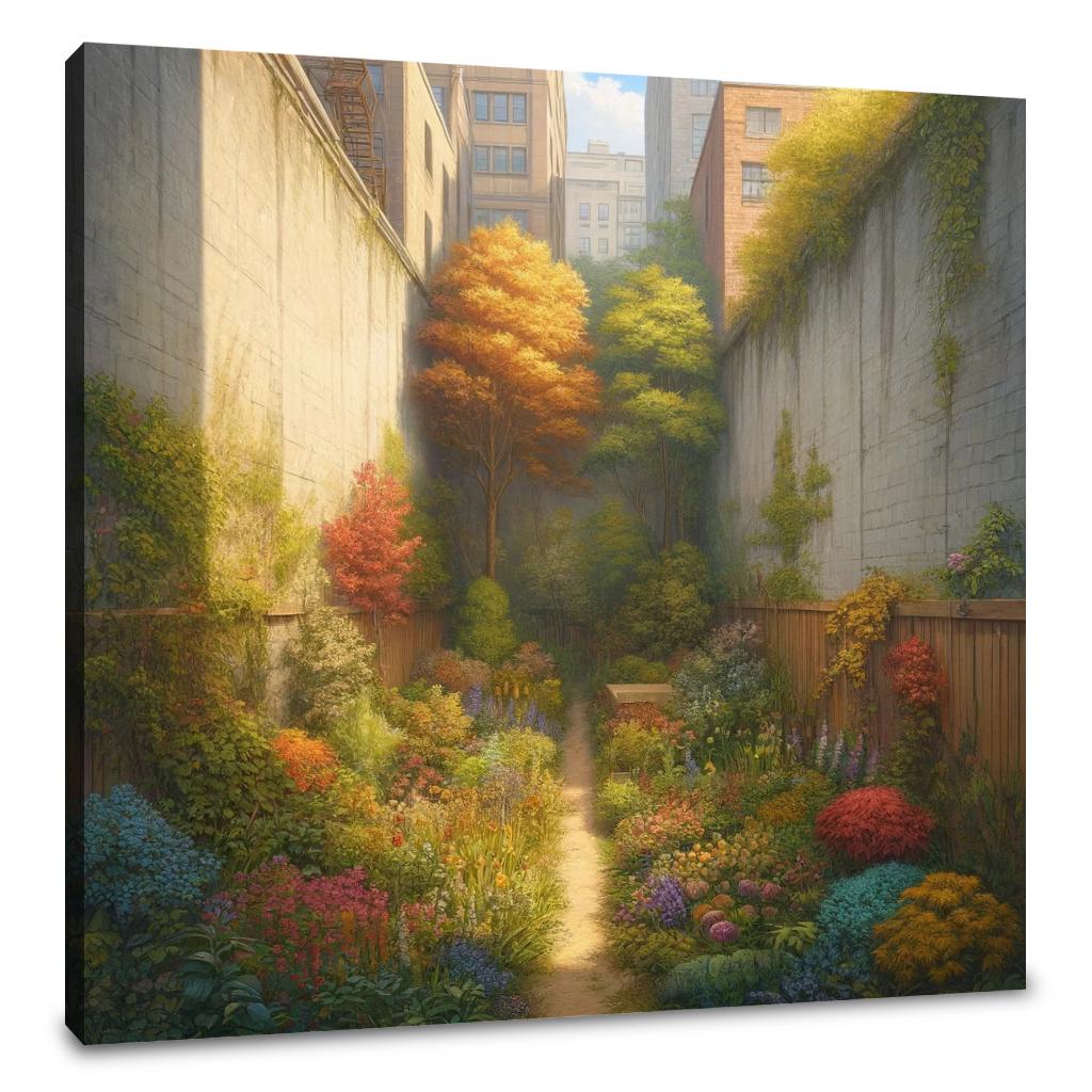 Hidden Autumn Garden Canvas